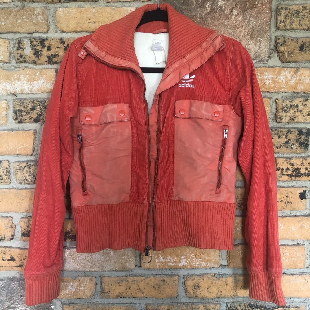 Adidas vintage orange jacket